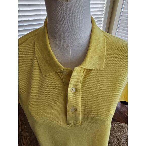 Lauren Ralph Lauren Yellow Polo Shirt Women's Size M Logo Preppy Golf - Picture 4 of 9